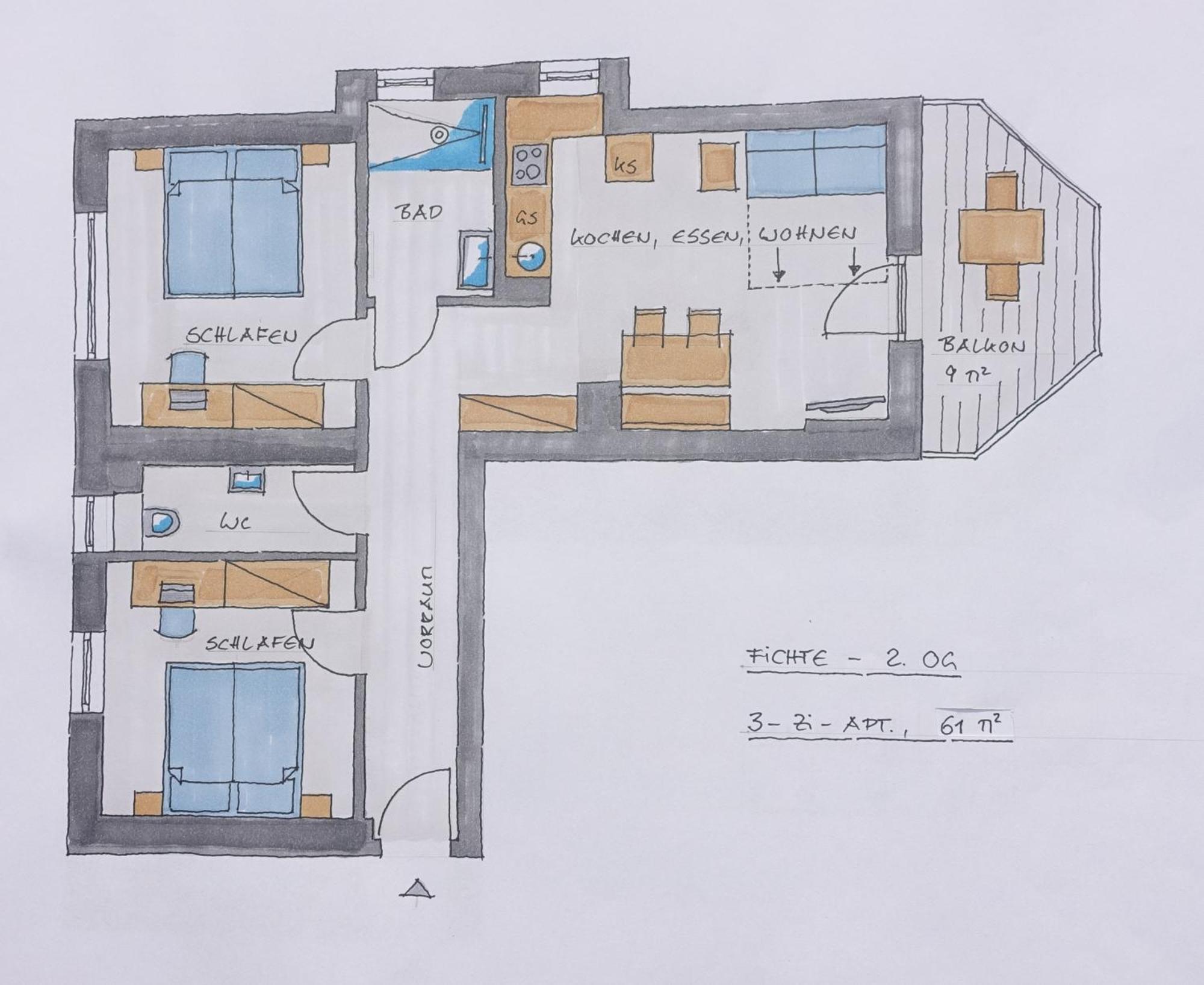 Gluexplatzl Appartements Am Wald سانكت مارتن ام تنيسي الغرفة الصورة